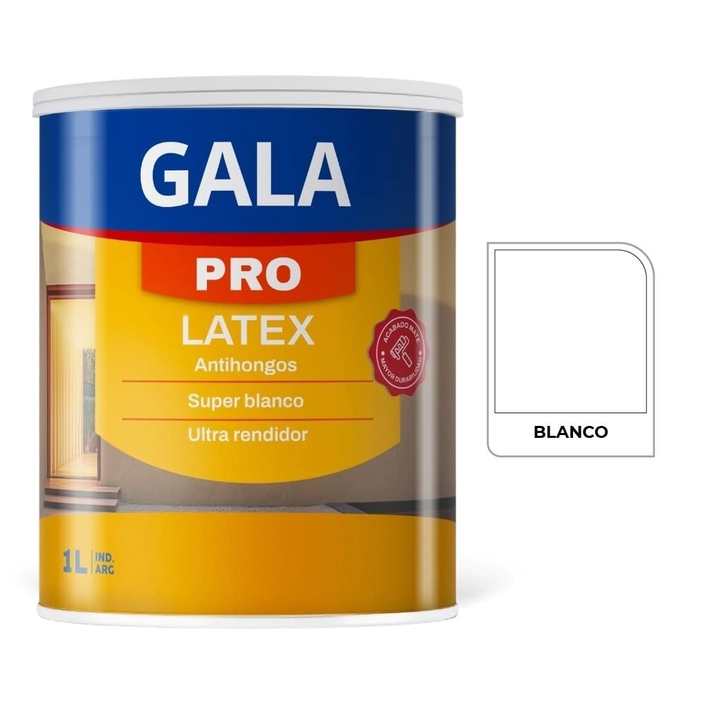 GALAPRO LATEX INTERIOR BLANCO 1 LT