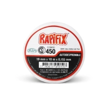 RAPIFIX N450 CINTA AISLADORA PVC BLANCO 19MM X 10M