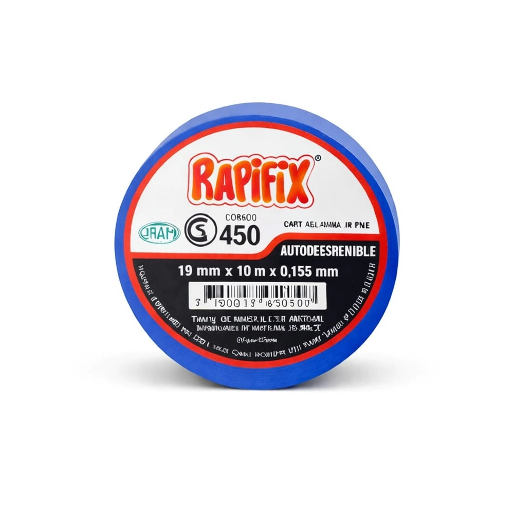 RAPIFIX N450 CINTA AISLADORA PVC CELESTE 19MM X 10M