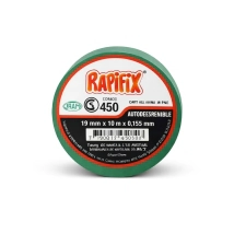 RAPIFIX N450 CINTA AISLADORA PVC VERDE 19MM X 10M