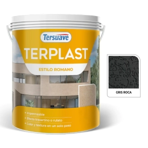 TERPLAST ROMANO MEDIANO GRIS ROCA 6 KG