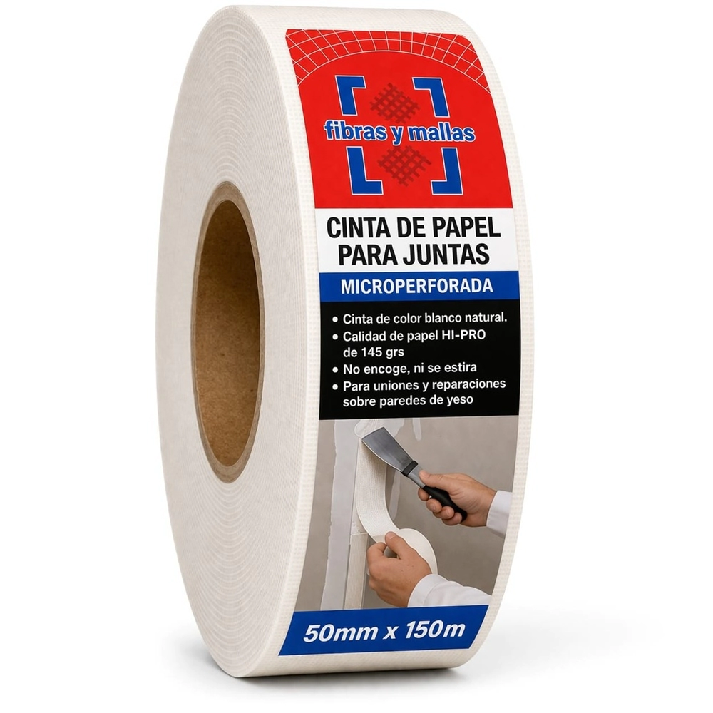 FIBRAS Y MALLAS-CINTA PAPEL MICROPERFORADA 5cm x 150M