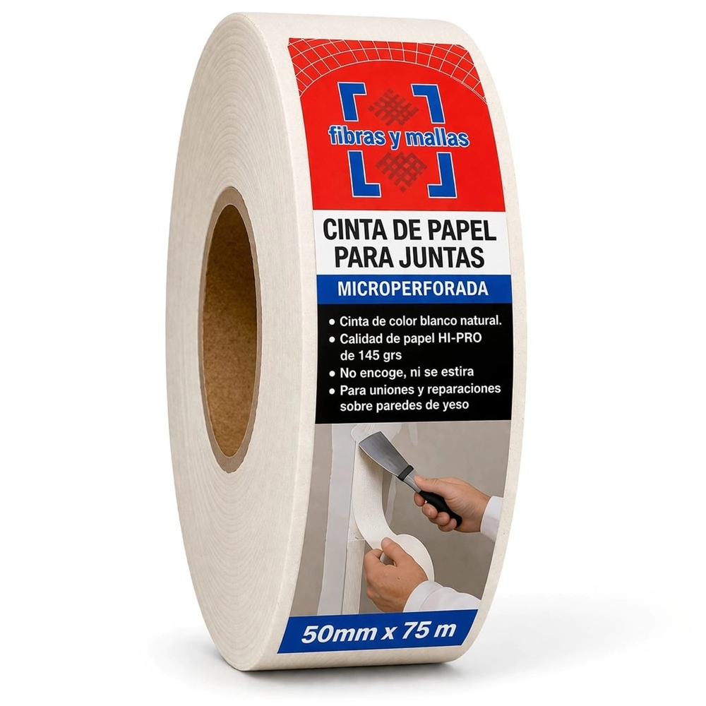 FIBRAS Y MALLAS-CINTA PAPEL MICROPERFORADA 5cm x 75M