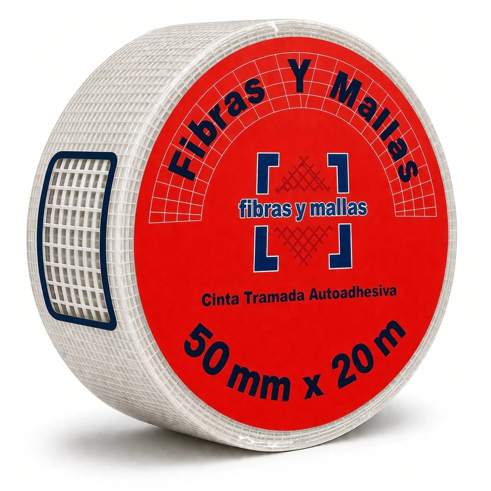FIBRAS Y MALLAS-CINTA TRAMADA AUTOADHESIVA 5cm x 20M