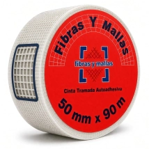 FIBRAS Y MALLAS-CINTA TRAMADA AUTOADHESIVA 5cm x 90M
