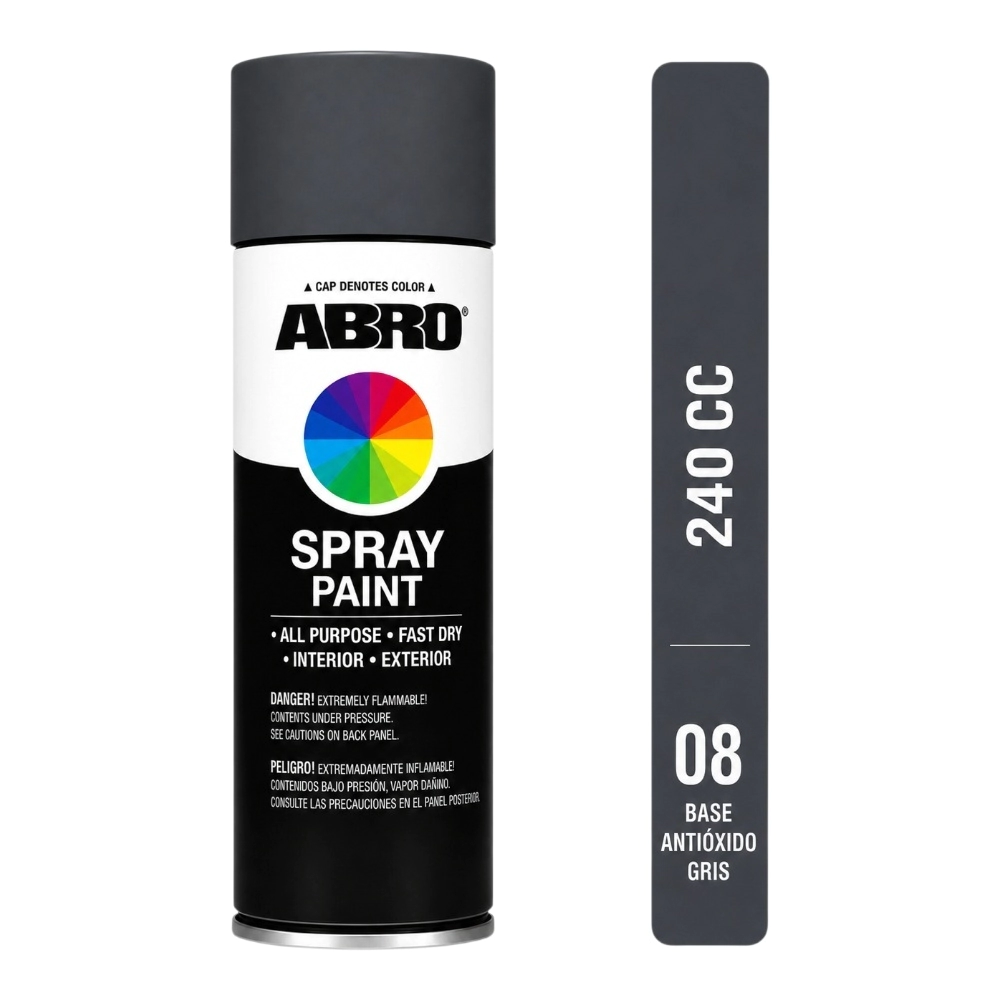 ABRO 240cc AEROSOL ANTIOX GRIS      (008)