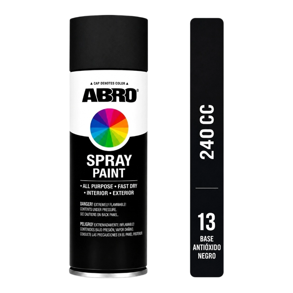 ABRO 240cc AEROSOL ANTIOX NEGRO  (013)