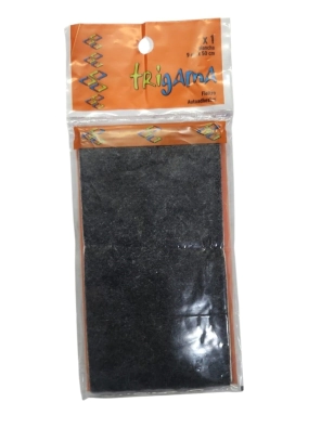 TRIGAMA FIELTRO AUTOADHESIVO BANDA 9 CM X 50 CM NEGRO