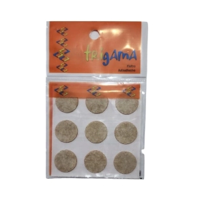 TRIGAMA FIELTRO AUTOADHESIVO CIRCULO 25 MM BEIGE