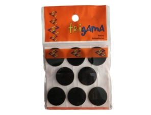 TRIGAMA FIELTRO AUTOADHESIVO CIRCULO 30 MM NEGRO
