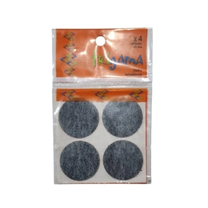 TRIGAMA FIELTRO AUTOADHESIVO CIRCULO 45 MM GRIS