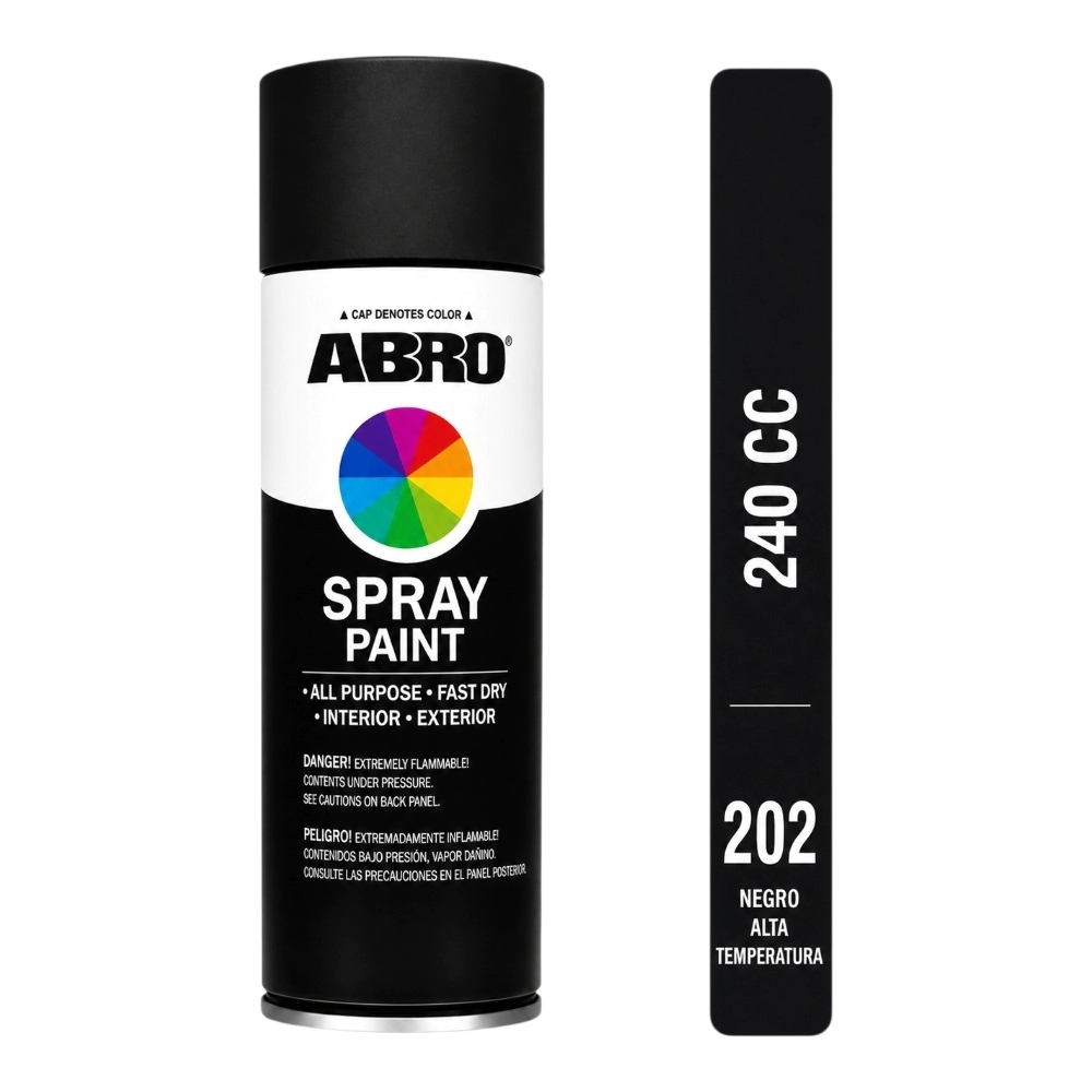 ABRO 240cc AEROSOL NEGRO ALTA TEMP (202)