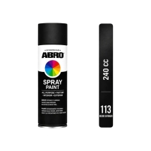 ABRO 240cc AEROSOL NEGRO SATINADO (113)