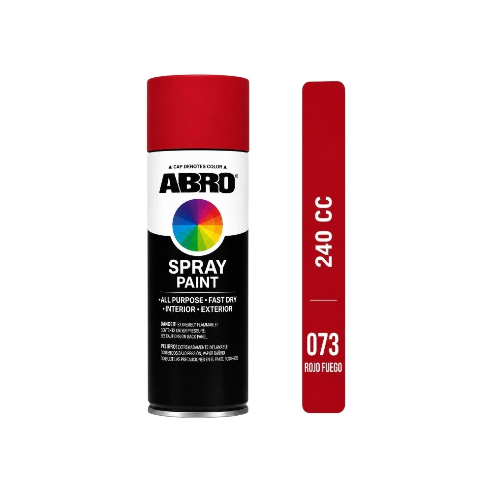 ABRO 240cc AEROSOL ROJO FUEGO (073)