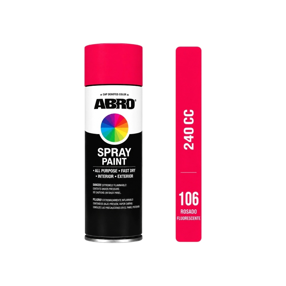 ABRO 240cc AEROSOL ROSA FLUO  (106)