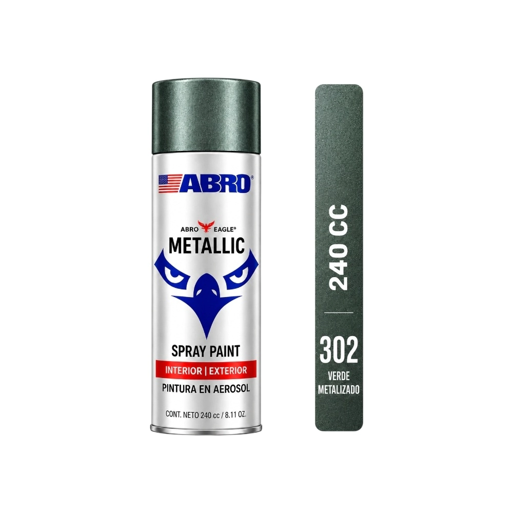 ABRO 240cc AEROSOL VERDE MET   (302)