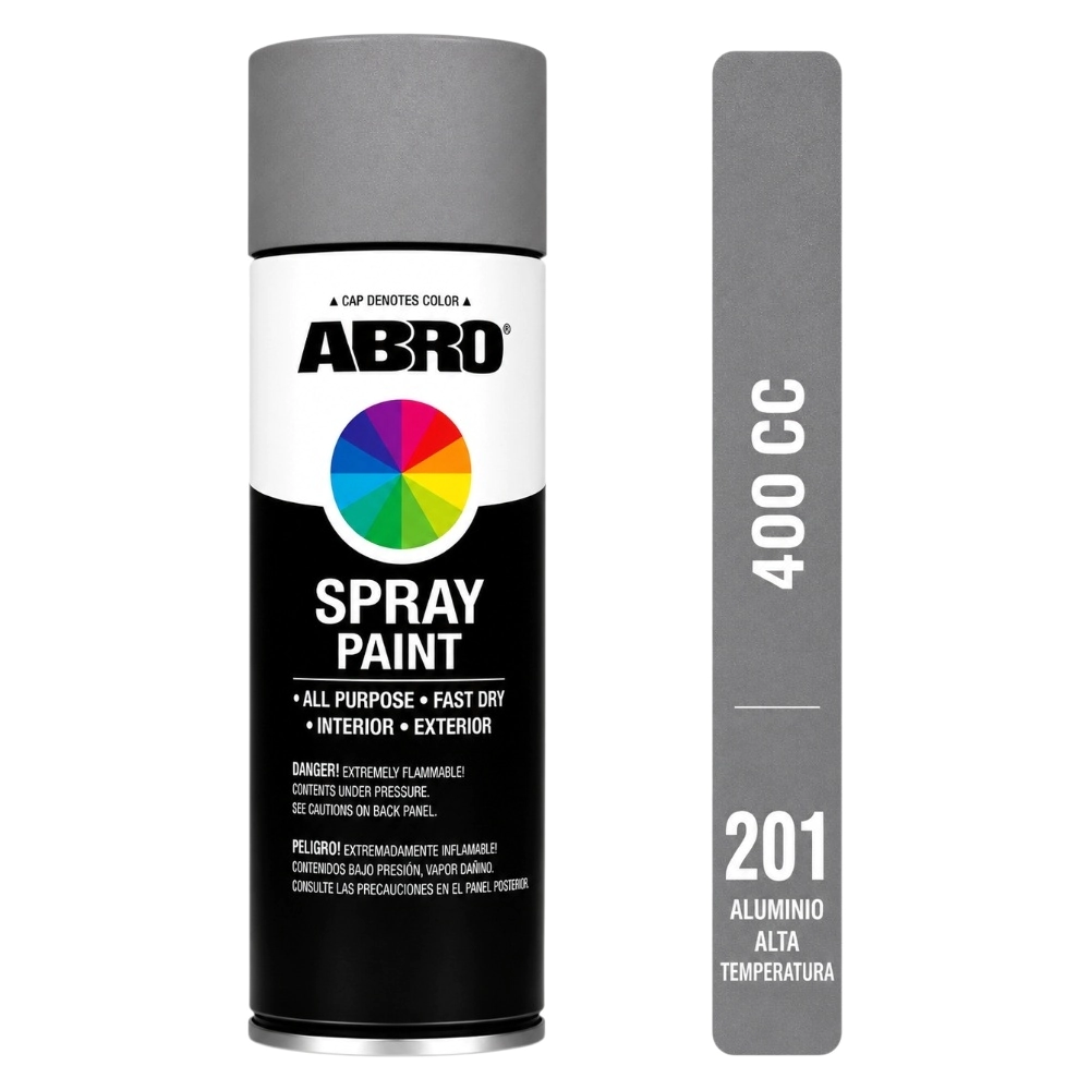ABRO AEROSOL ALUMINIO ALTA TEMP 400 cc (201)
