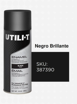RUST OLEUM UTILI-T NEGRO BRILL 283g (387390)