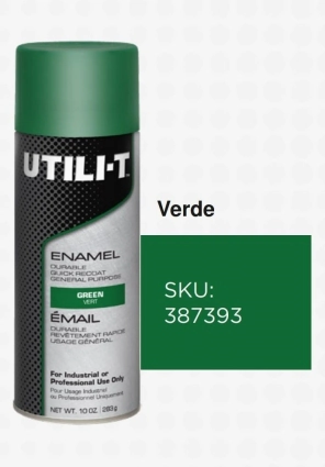 RUST OLEUM UTILI-T VERDE BRILL 283g (387393)