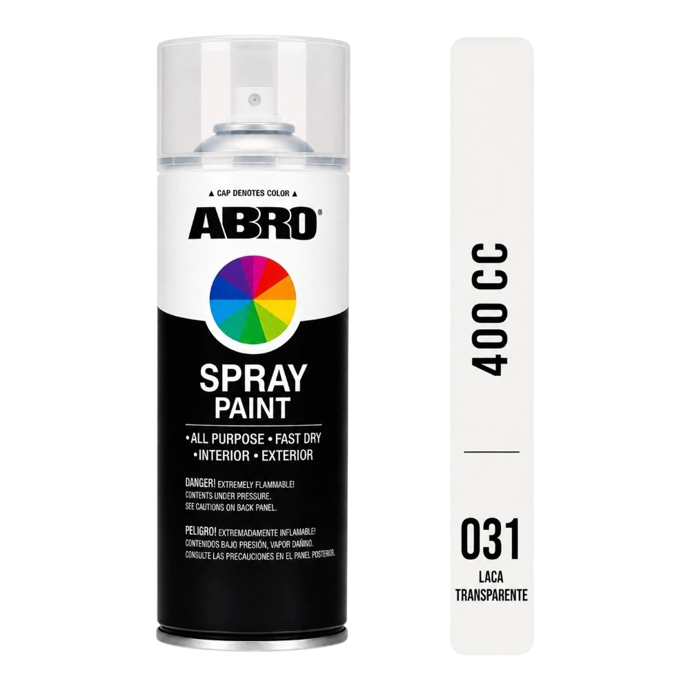 ABRO AEROSOL LACA TRANSP 400cc (031)