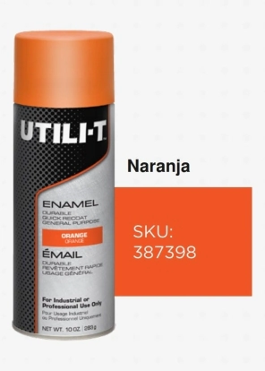 RUST OLEUM UTILI-T NARANJA BRILL 283g (387398)