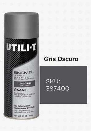 RUST OLEUM UTILI-T GRIS BRILL 283g (387400)