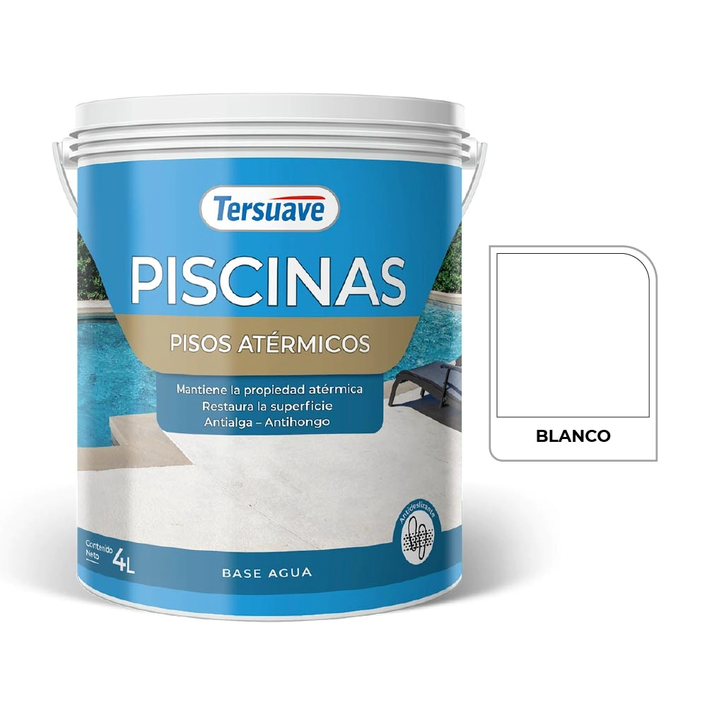 TERSUAVE PISCINAS PISOS ATERMICOS BLANCO 10 LT