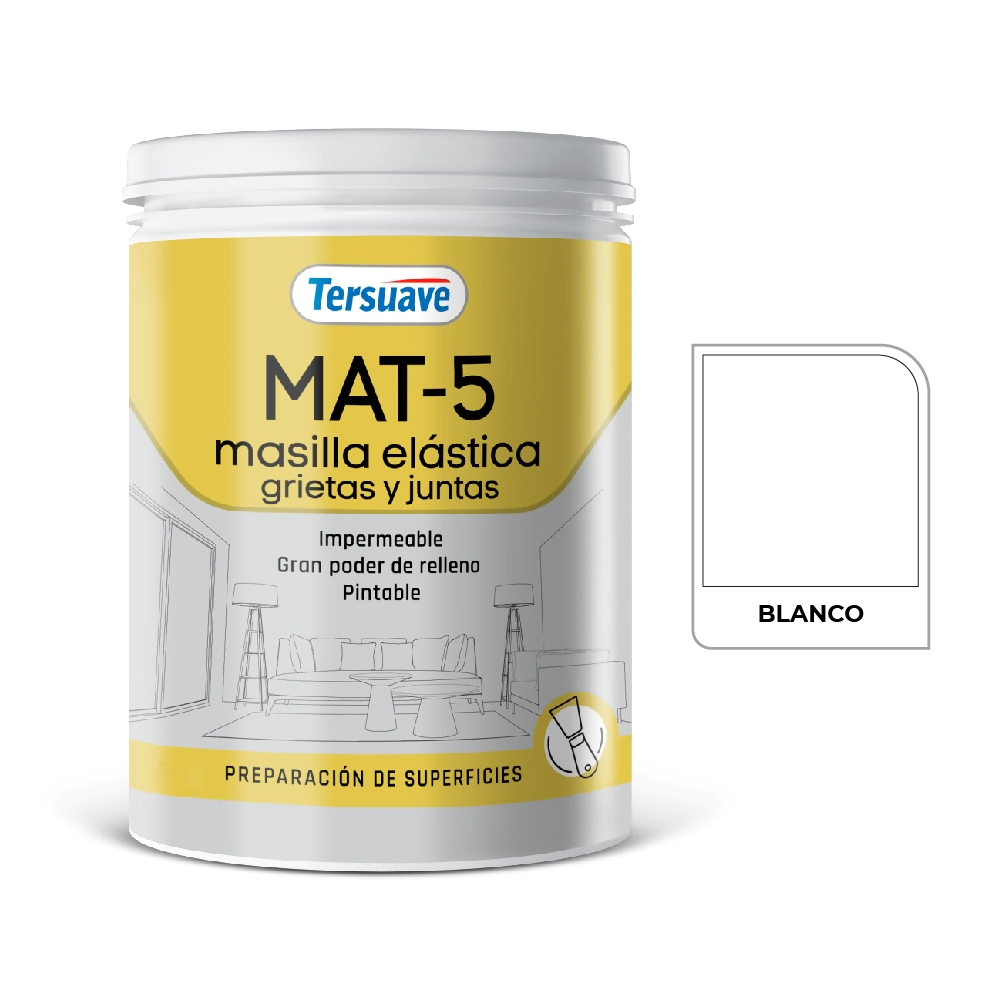 TERSUAVE MASILLA MAT 5 BLANCO 1 KG
