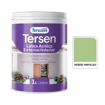 TERSEN LATEX EXTERIOR INTERIOR VERDE IMPULSO 1 LT