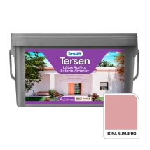 TERSEN LATEX EXTERIOR INTERIOR ROSA SUSURRO 4 LT