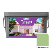 TERSEN LATEX EXTERIOR INTERIOR VERDE IMPULSO 4 LT