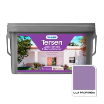 TERSEN LATEX EXTERIOR INTERIOR LILA PROFUNDO 4 LT