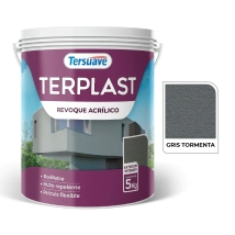 TERPLAST REVOQUE ACRILICO GRIS TORMENTA 5 KG
