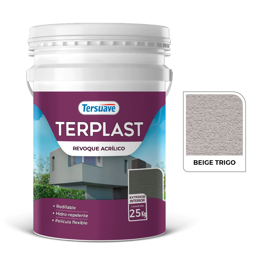 TERPLAST REVOQUE ACRILICO BEIGE TRIGO 25 KG