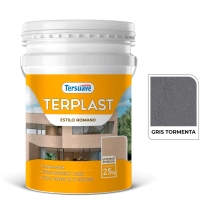 TERPLAST ROMANO MEDIANO GRIS TORMENTA 25 KG