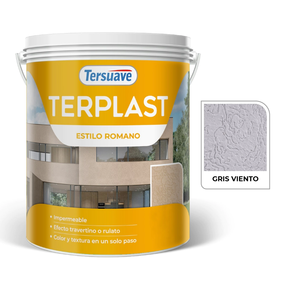 TERPLAST ROMANO MEDIANO GRIS VIENTO 6 KG