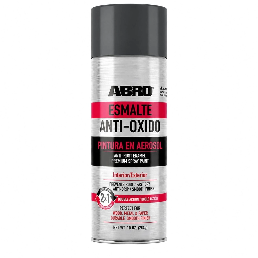ABRO AEROSOL ANTIOXIDO 2 EN 1 GRIS OSC (MAQUINA) 400 CC