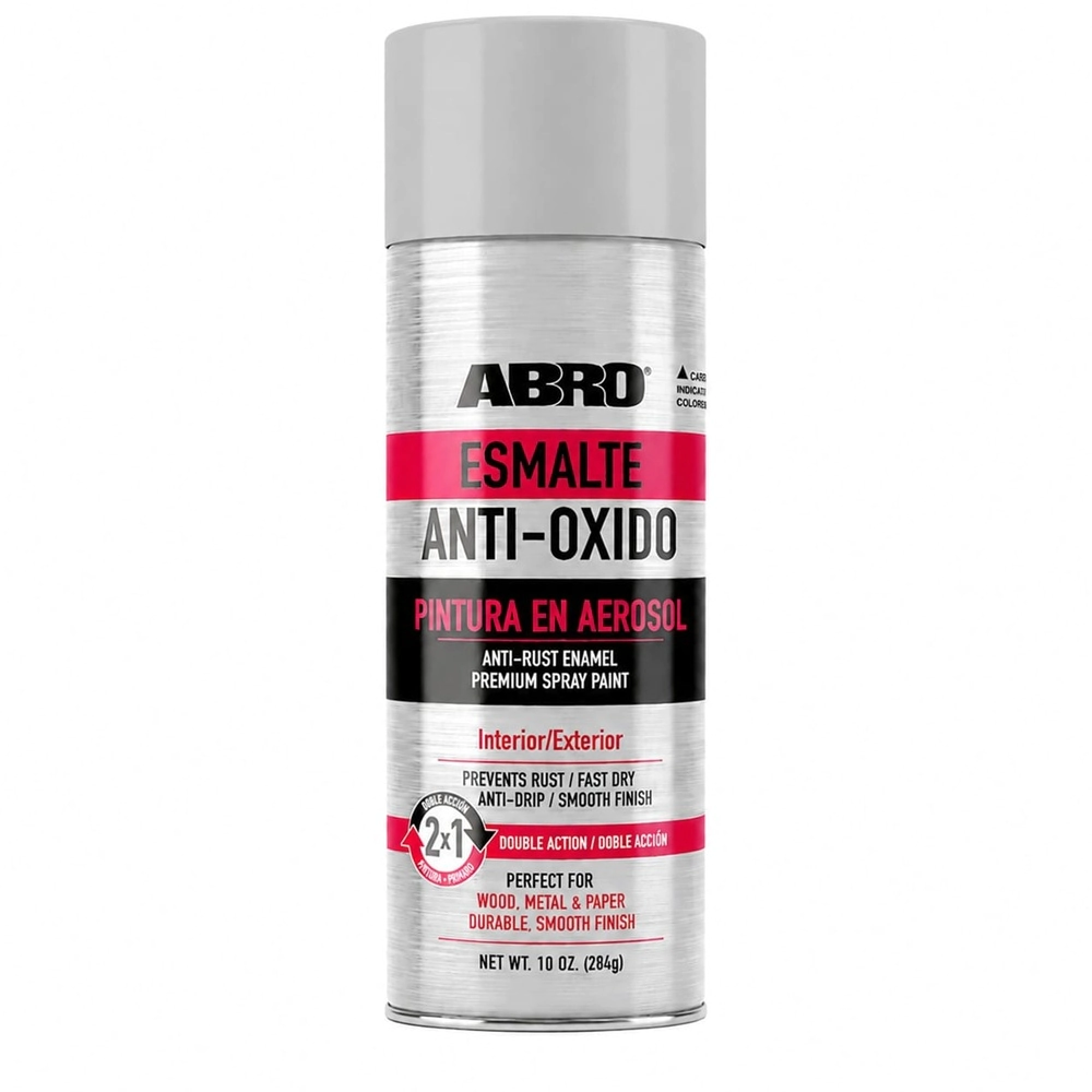 ABRO AEROSOL ANTIOXIDO 2 EN 1 GRIS CLARO 400 CC