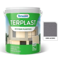 TERPLAST REVOQUE PLASTICO GRIS ACERO 5 KG