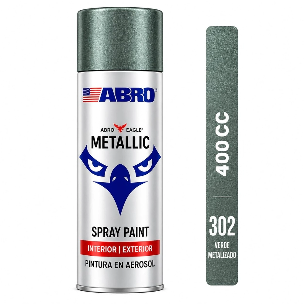 ABRO AEROSOL VERDE MET 400 cc   (302)