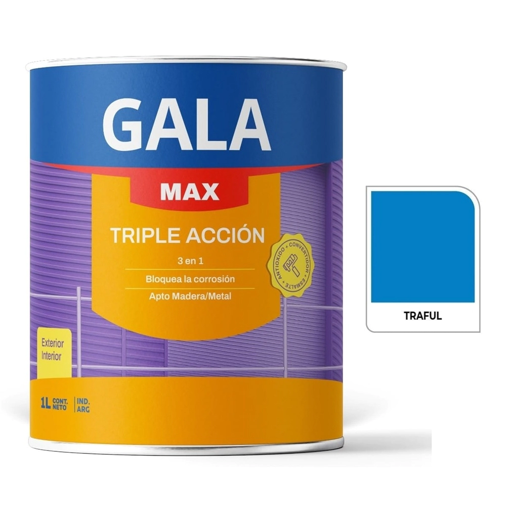 GALAMAX TRIPLE ACCION AZUL TRAFUL BRILLANTE 1 LT